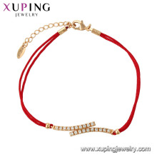 75586 Xuping atacado moda jóias pulseira simples para as mulheres